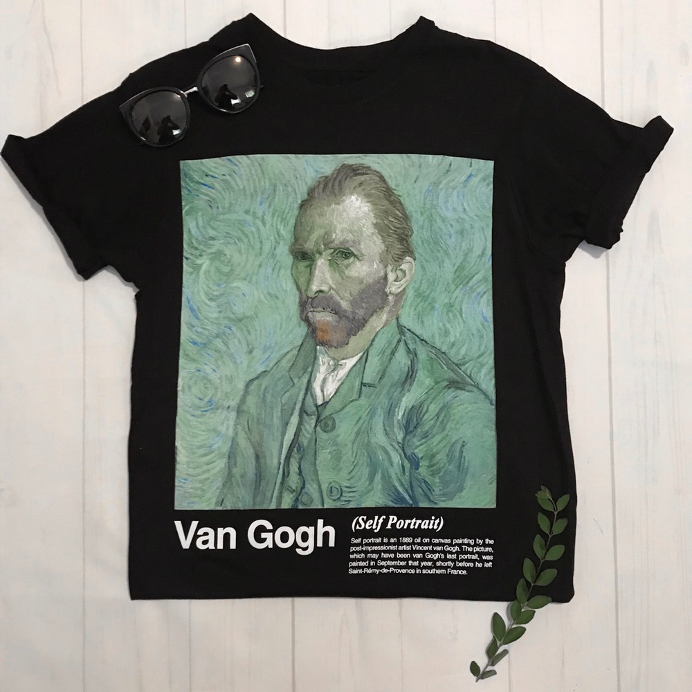 Van Gogh Self Portrait Art Tee - image 2